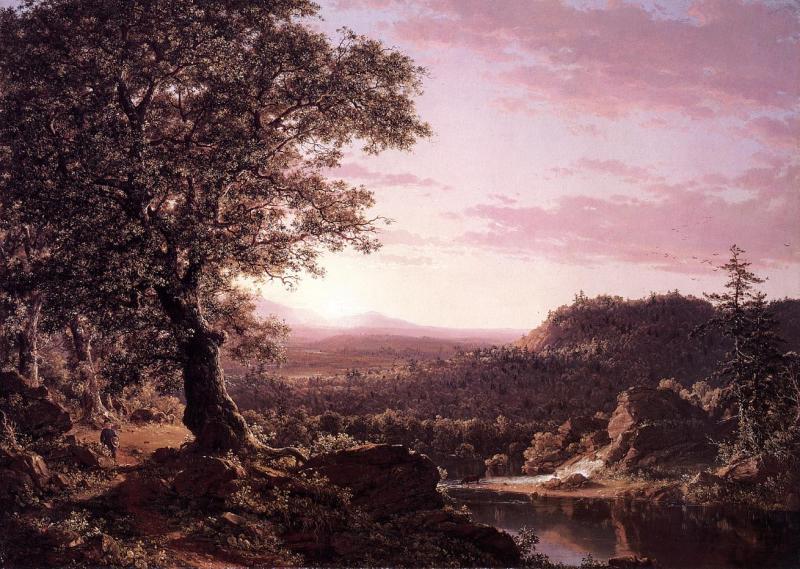 Frederic Edwin Church July Sunset oil painting picture